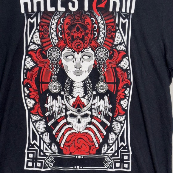 Halestorm Shirt Mens 2XL Black Summer 2016 Tour Concert Graphic Band Tee T-Shirt - Picture 3 of 10
